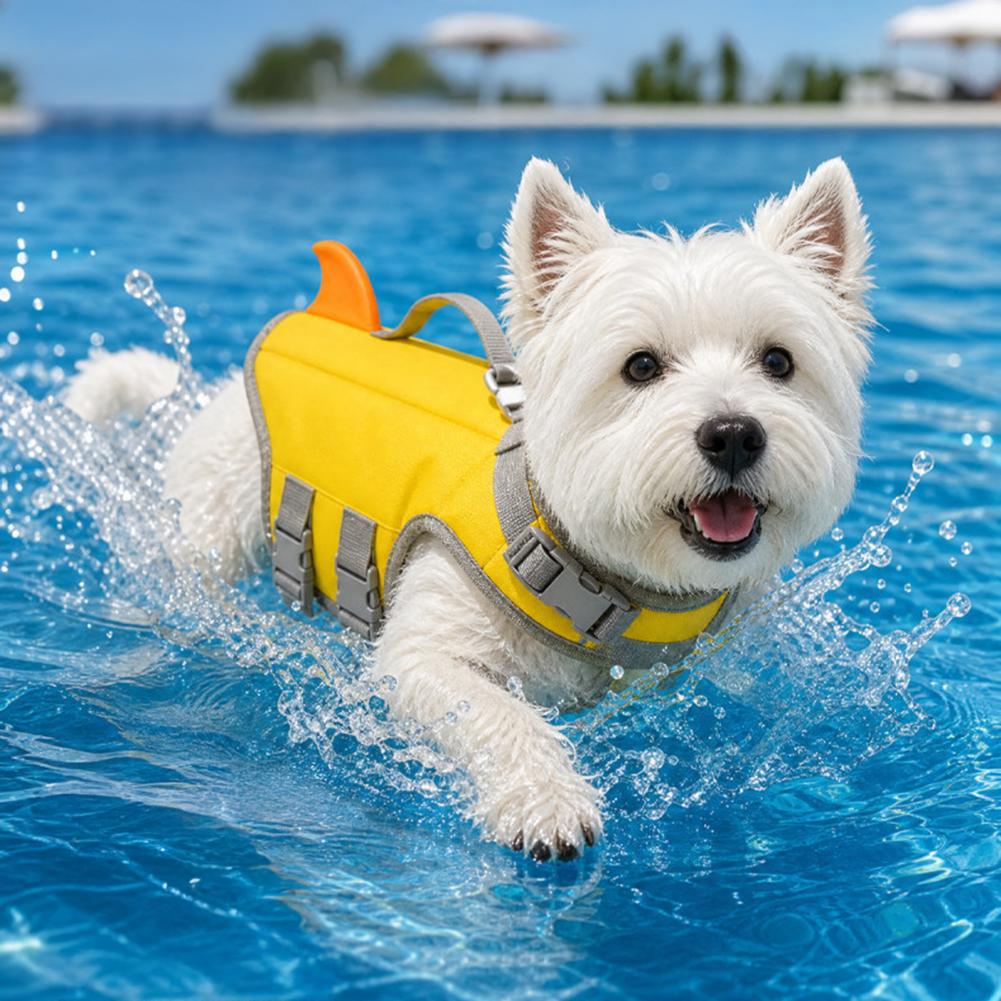 강아지 구명조끼, 턱 받침대와 구조 손잡이가 있는 고부 - Life Jacket Buoyancy 리뷰 및 가격