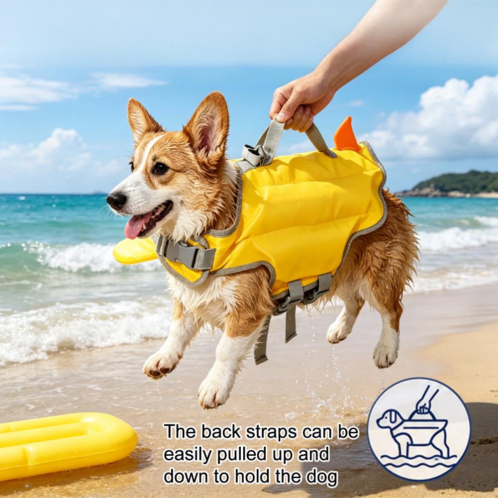 강아지 구명조끼, 턱 받침대와 구조 손잡이가 있는 고부 - Life Jacket Buoyancy 리뷰 및 가격