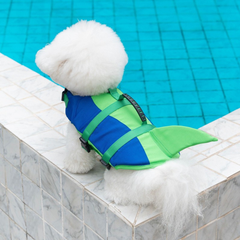상어 모양 애견 구명조끼, 고부력 조절형 스트랩, 소형 - Life Jacket Buoyancy 리뷰 및 가격